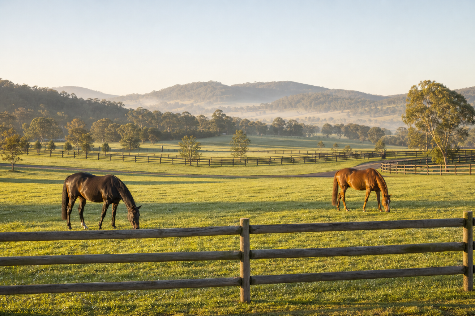 Horse agistment paddocks near Cairns and Gordonvale in Queensland